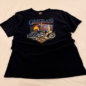Vintage Elvis Harley Davidson Tee. Size Large